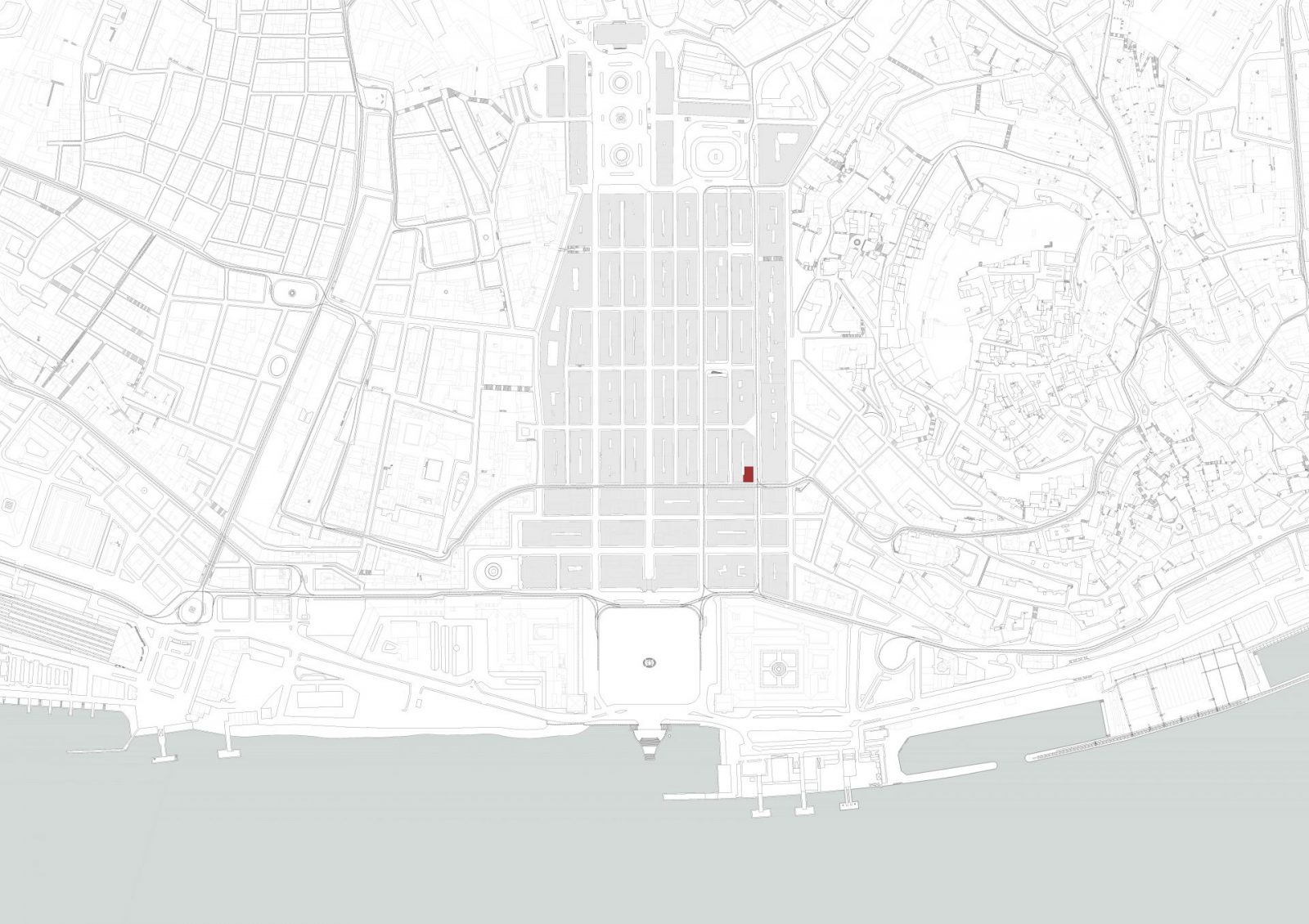 <b>Planta de Localização</b> Baixa Pombalina – Área Classificada e Zona de Proteção